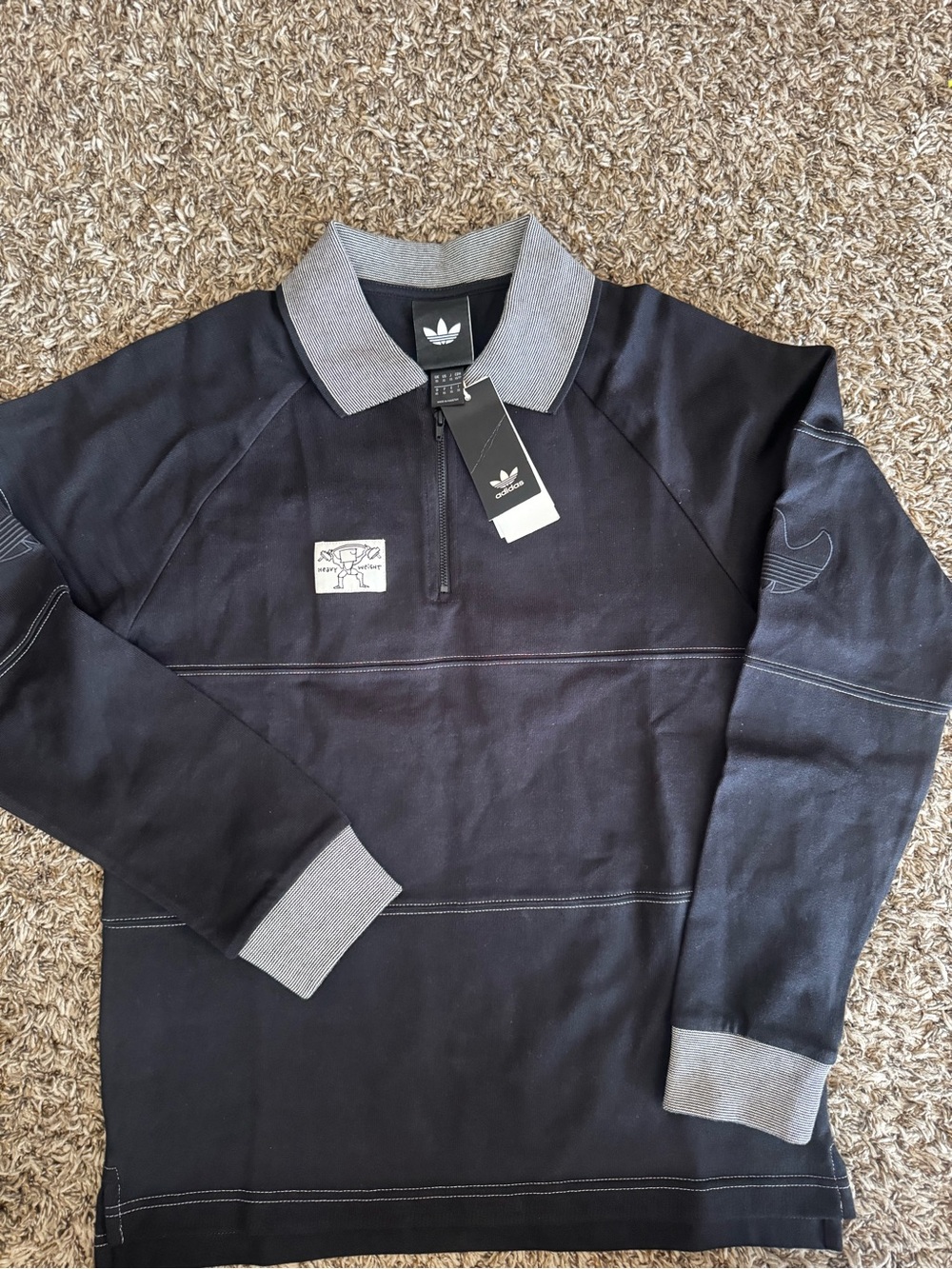 Adidas Shmoofoil Heavyweight Rugby Long Sleeve XS Shirt